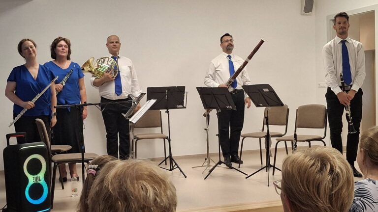 A Pro Musica Fúvósötös a színpadon